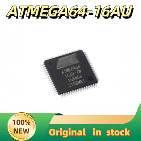 2-10pcs 100%  NEW  ATMEGA64-16AU ATMEGA64-16A ATMEGA Original IC MCU Chip TQFP-64