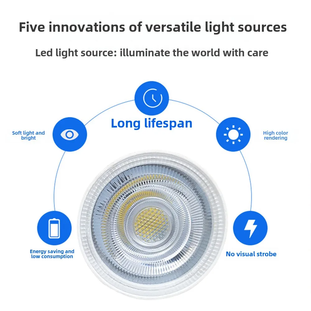 LED Lamp GU10 MR16 E27 E14 220V LED Spotlight 6W LED Downlight Ceiling Light Lampara LED Bulb Energy Efficient Warm White Light