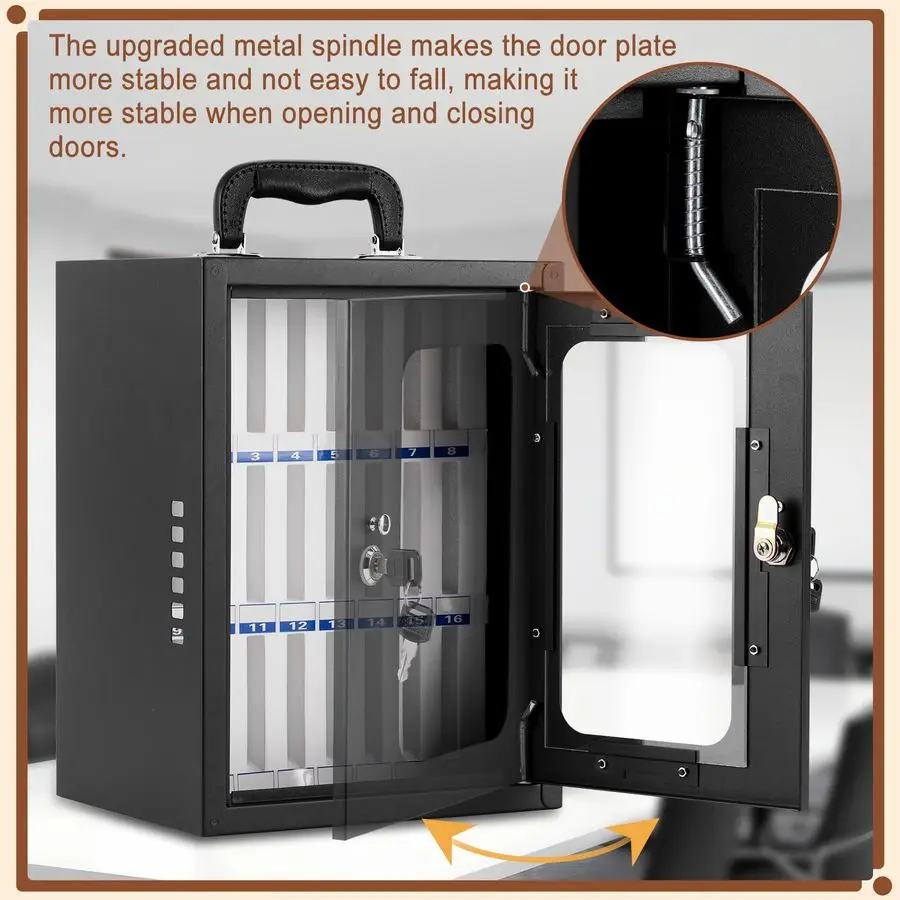 صندوق خزانة الهاتف، خزانة تخزين الهاتف الخليوي الفولاذية السميكة 24 فتحة صندوق قفل الهاتف الخليوي المثبت على الحائط للمدرسة والشركة