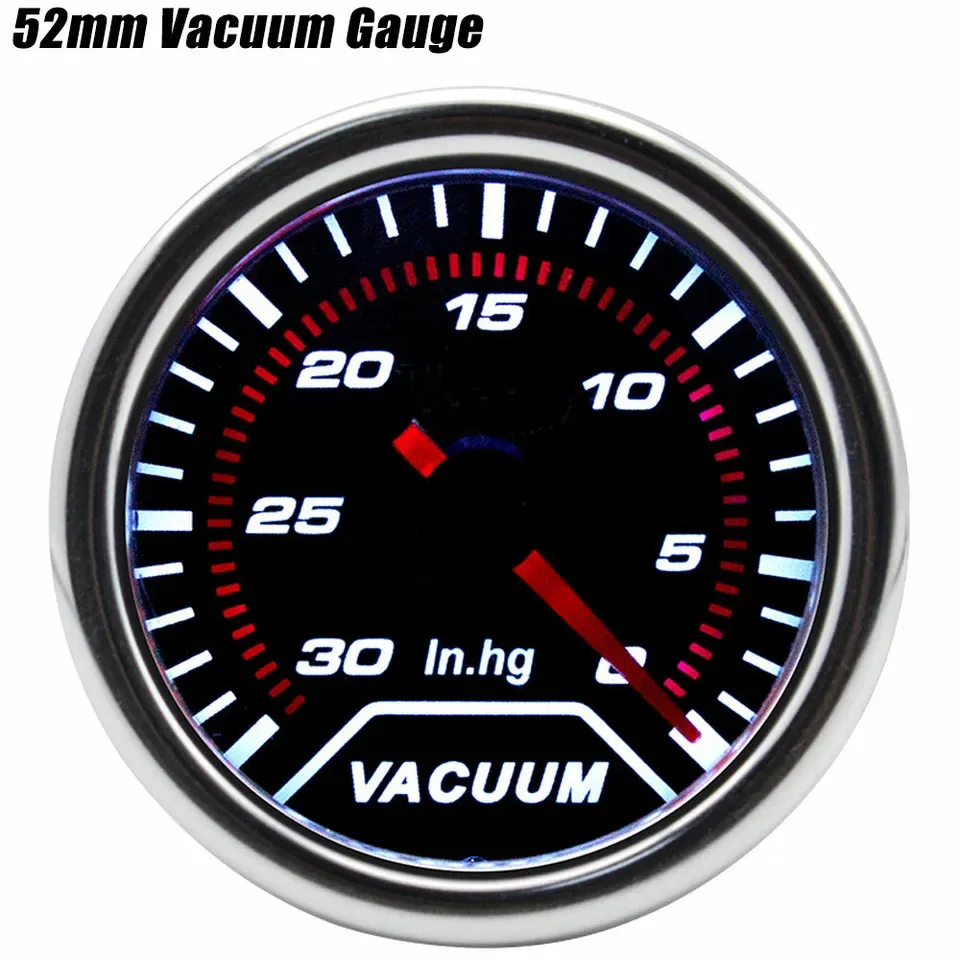 

2 "52mm General Motors vacuum gauge -30~0 inch high gauge automatic white LED pointer gauge