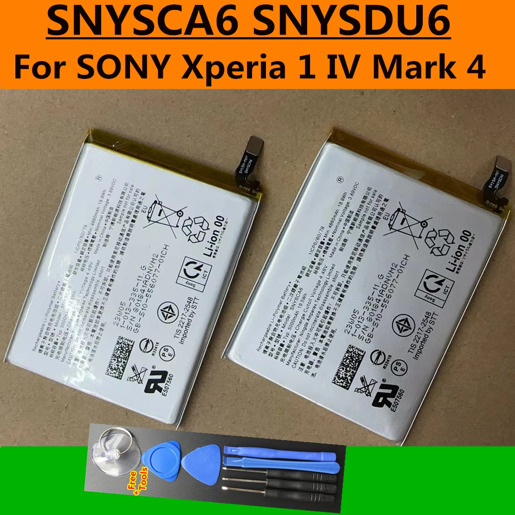 Original New Battery 5000mAh SNYSCA6 SNYSDU6 Battery For SONY Xperia 1 IV Mark 4 Mobile Phone Batteries