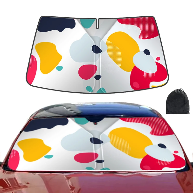 

Car Windshield Sunshade Foldable Front Windshield Parasol For UV Ray Block Sun Heat Protection