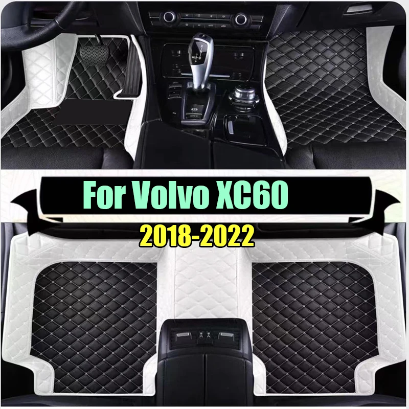 

Автомобильные коврики на заказ для Volvo XC60 2018 2019 2020 2021 2022, автомобильные роскошные кожаные коврики с полным покрытием для мужчин и женщин