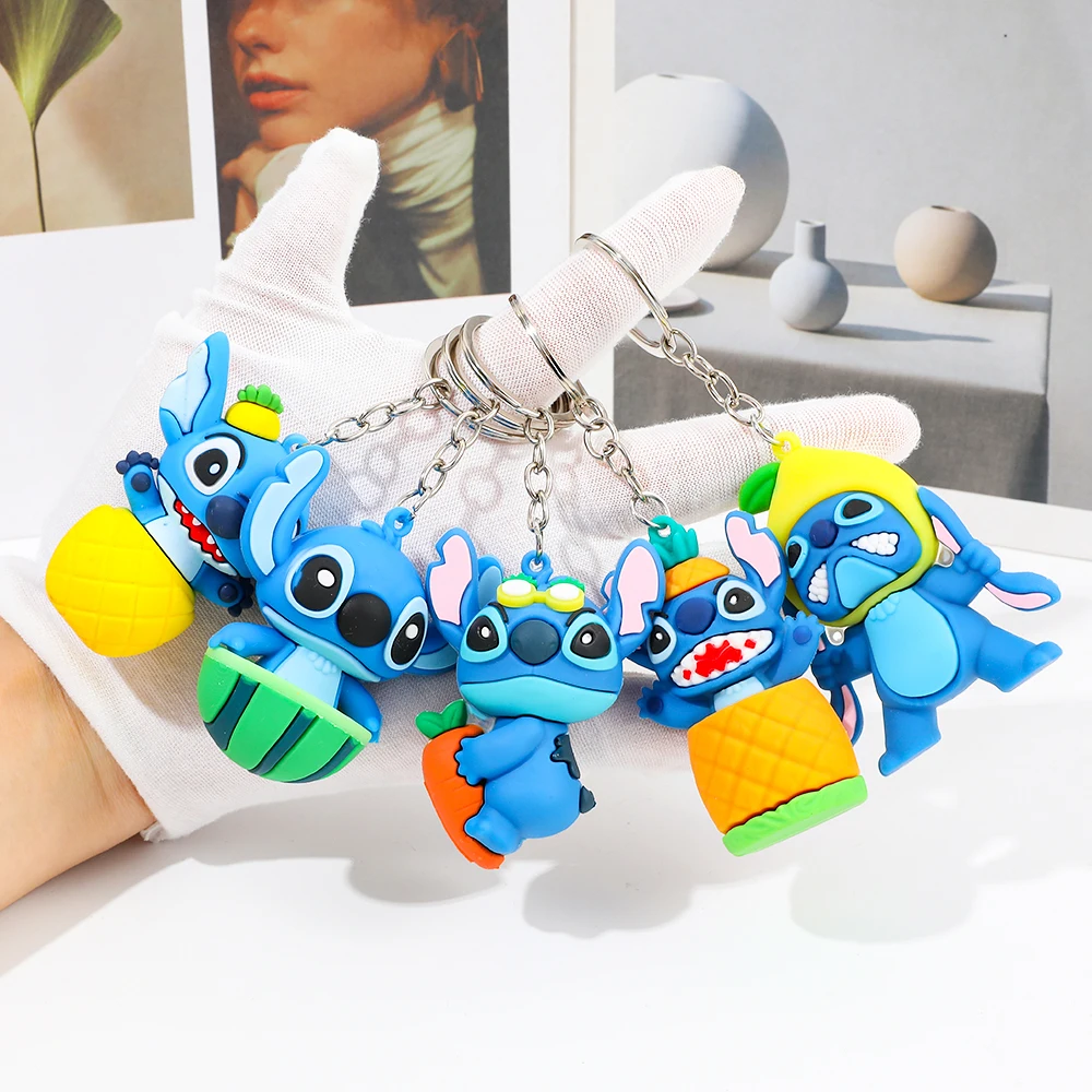 Llaveros de muñecos de dibujos animados para Cosplay, accesorios de PVC, colgante de regalo pequeño para vacaciones, llavero transfronterizo, 5 uds.