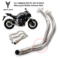 MOTORCYCLE EXHAUST MUFFLER FULL SYSTEM SLIP ON FOR YAMAHA MT07 mt-07 2014-2023 Motorcycle Muffler Exhaust Pipe