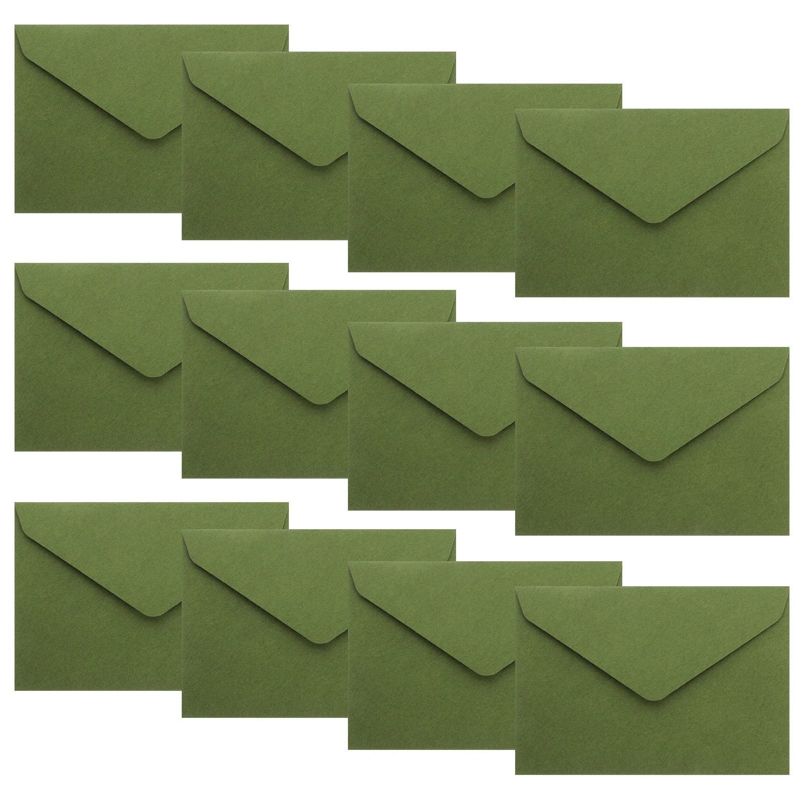 

40pcs Thick 120g Retro Envelopes Elegant Vintage Design Triangle Wedding Invitations Cards Green Accessories