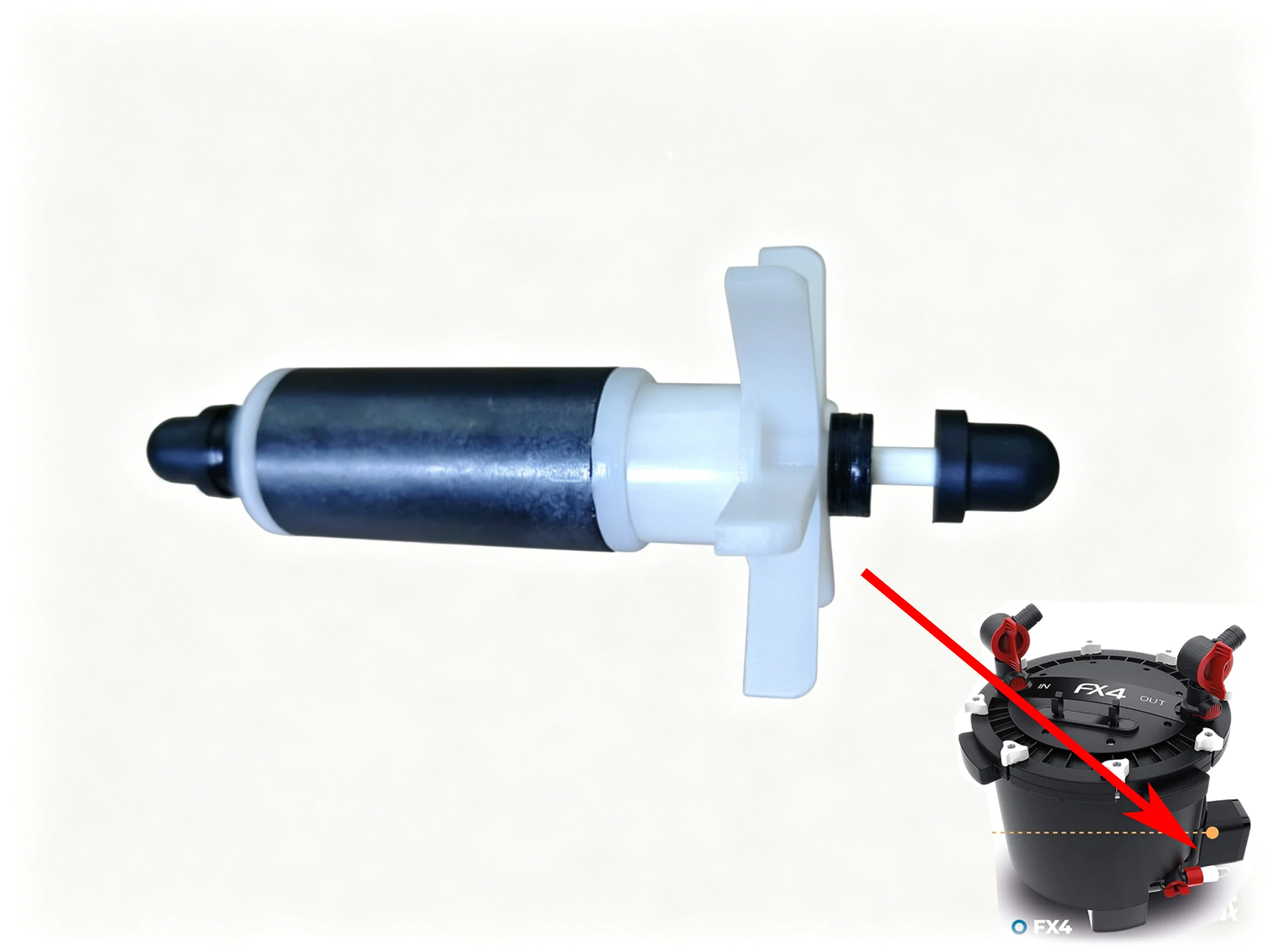

A20208 Magnetic Impeller Assembly Compatible with Fluval FX4 High Performance Canister Aquarium Filter A214 Replace Rotor