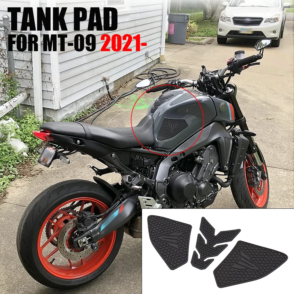 

Motorcycle Non-slip Side Fuel Tank Stickers Waterproof Pad Rubber Sticker FOR YAMAHA MT-09 MT09 2021