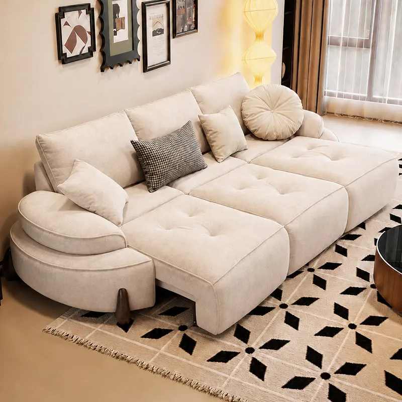 Designer Waterproof Electric Sofa Beige Full Size Elderly Oversized Recliner Sofa Loveseat Luxury Bankstellen Home Furniture