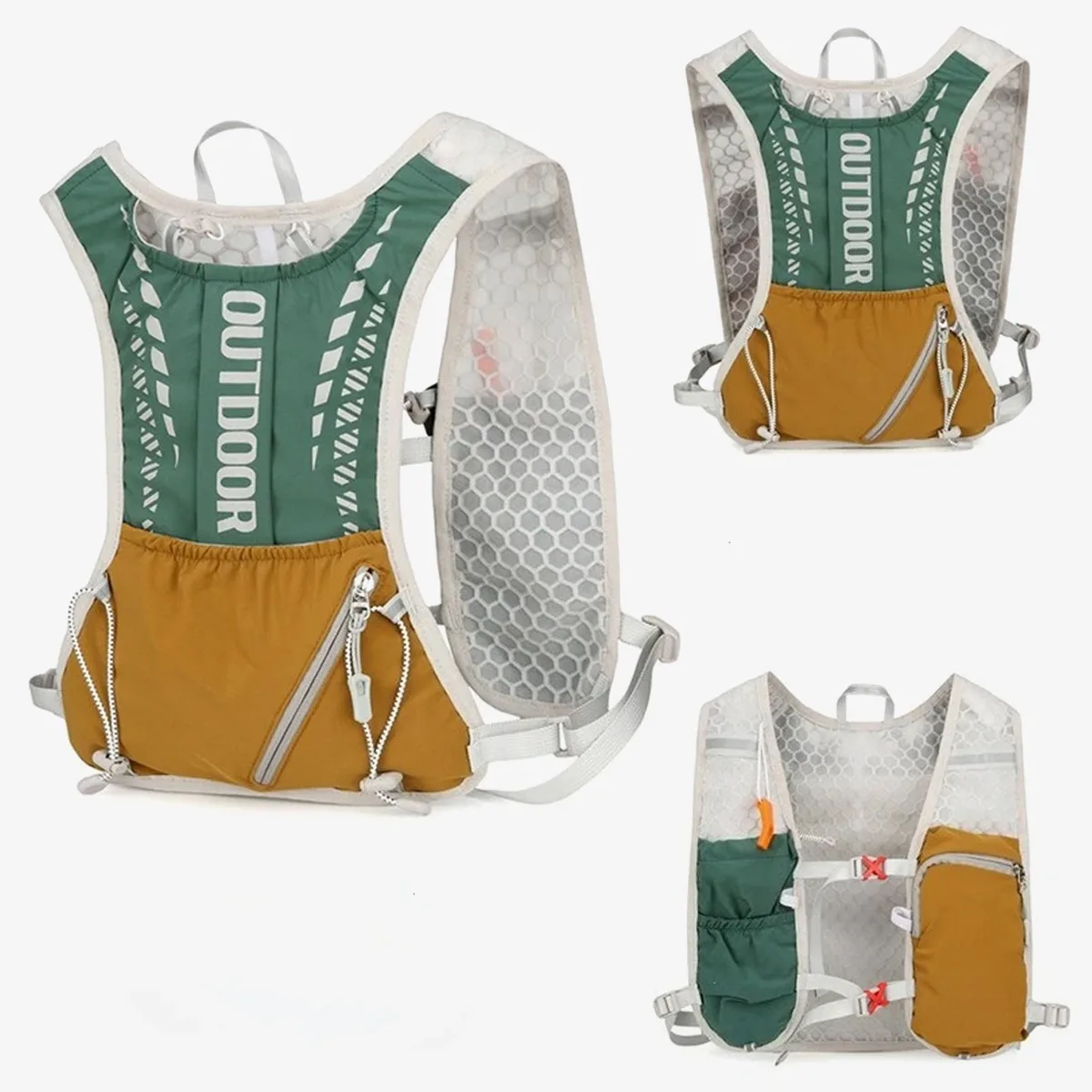 Professioneller Cross-Country-Laufrucksack, Trinkrucksack, Atmungsaktive Marathon-Outdoor-Ausrüstung, Wasserflaschentasche, Cross-Country-Laufrucksack, Wüstenwanderung