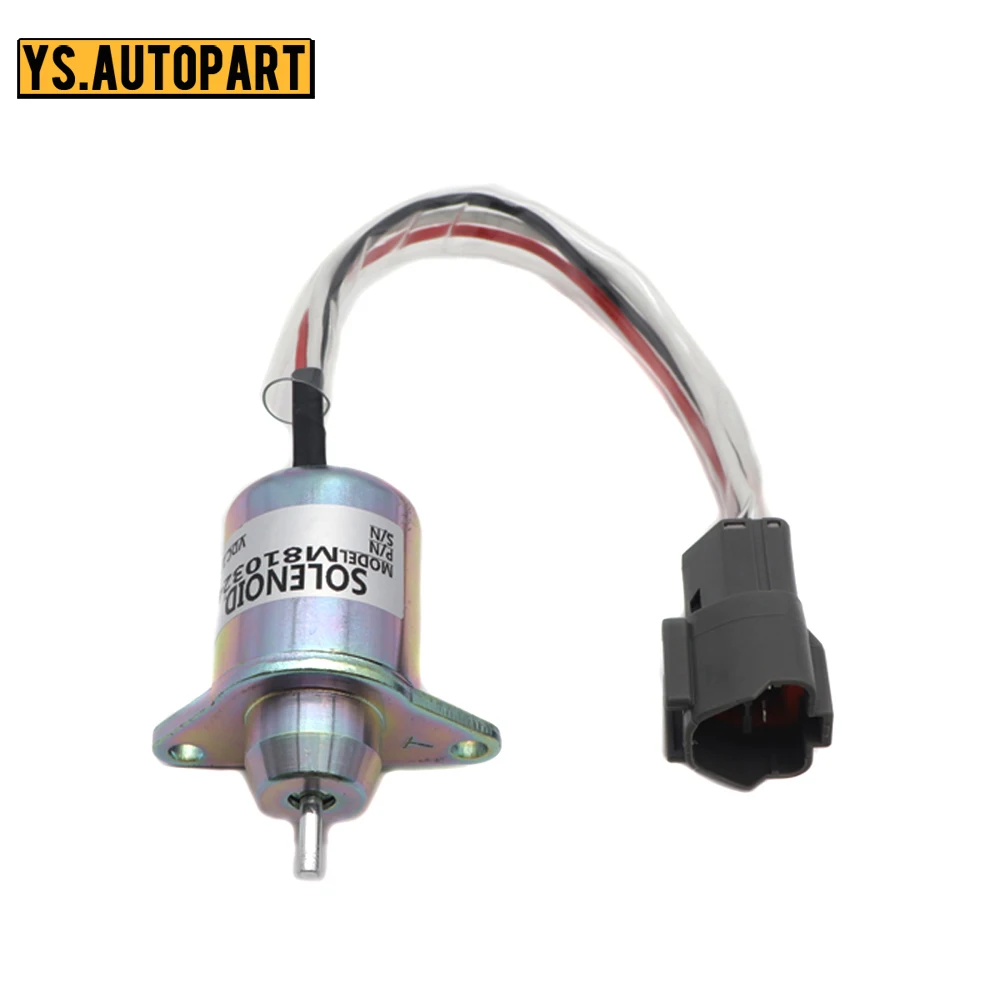 

M810324 12V Fuel Shut Off Solenoid For John Deere tractor For Yanmar M808284 119233-77932 119653-77950 11923377932 11965377950