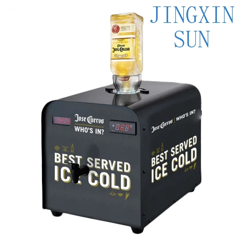 Electric Wine Beverage Chiller, Refrigerator, Glass Beverage Dispenser With LED Temperature Display