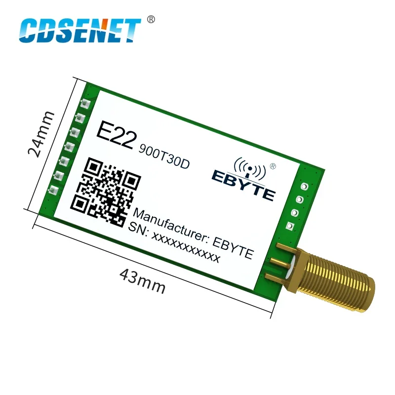 915MHz LoRa Module 868MHz RF Long Distance 10km 30dBm CDSENET E22-900T30D SMA-K Interface Wireless Transceiver Receiver