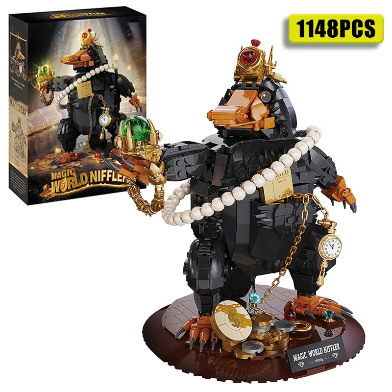 

Креативный MOC 1148 шт. Magic World Sniffler, строительные блоки, волшебный Sniffler, сборка животных, коллекция кирпичей, игрушки, подарок для детей