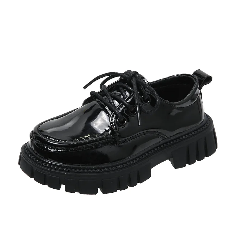 

Wednesday Addams Shoes Cosplay Baby Girl Lmitation Leather Shoes 2023 New Black Children Cosplay Shoes Princess Shoes 2-16 Years