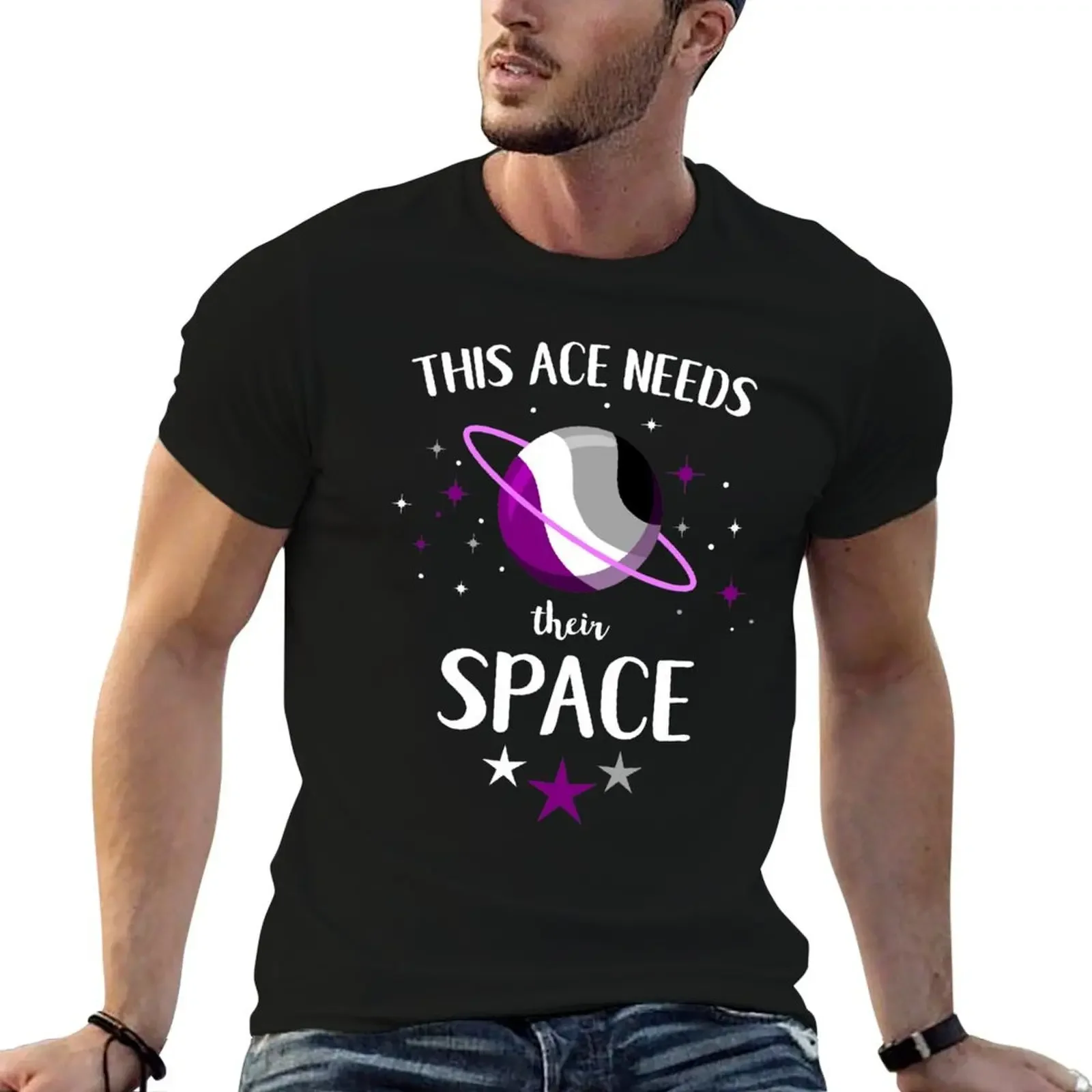 

This Ace Needs Their Space For Aromantic Asexuals T-Shirt graphics customs mens t shirt