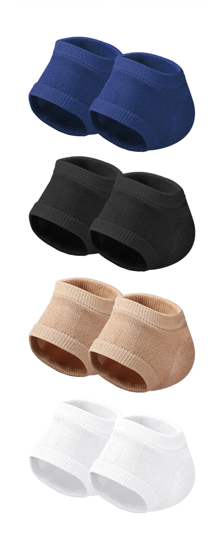 1 Paar Silikons chutz hülle Fersen polster Fersen schalen Planta rfasziitis unterstützen Fußpflege Hautre parat ur kissen Half-Yard Gel Ferse – Detail 10