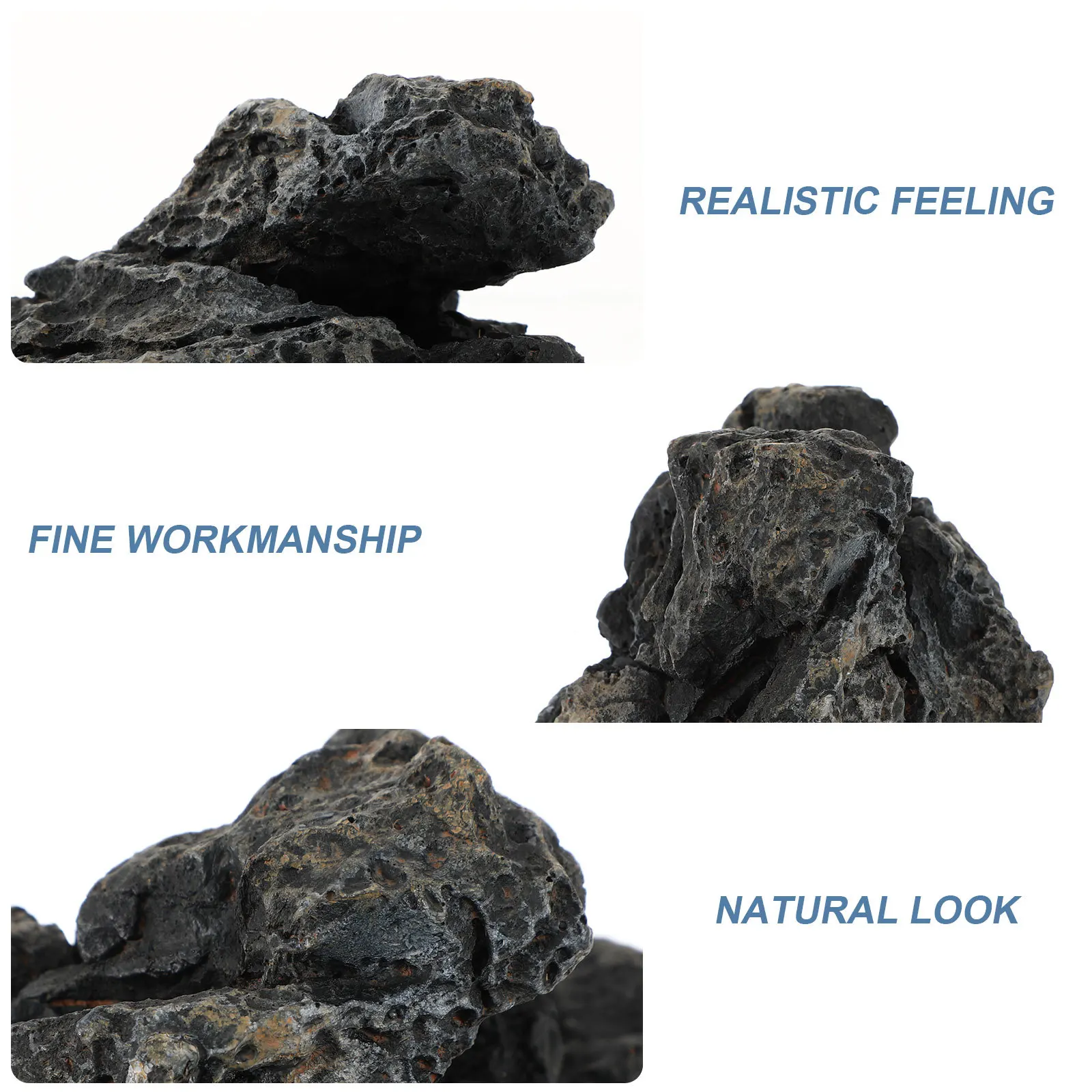 

Aquarium Stone Ornament Resin Simulation Rock Decor For Fish Tank Realistic Landscape Enhancement Stone Landscaping