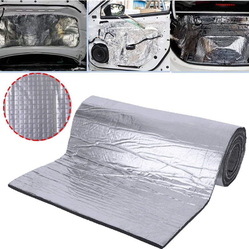 1/5/10Pcs Car Noise Insulatio Mat Wholesale High Quality Absorption Sound Deadener Heatproof Foam Deadening Pad Auto Accessories