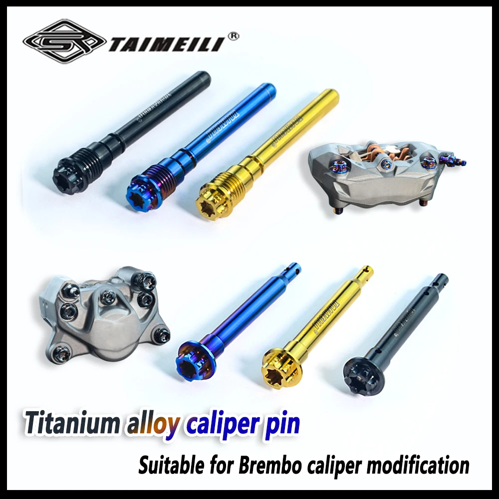 TAIMEILI Titanium alloy motorcycle brake pad pins Applicable toBrebo brake pins, modified and repaired brake pad screws