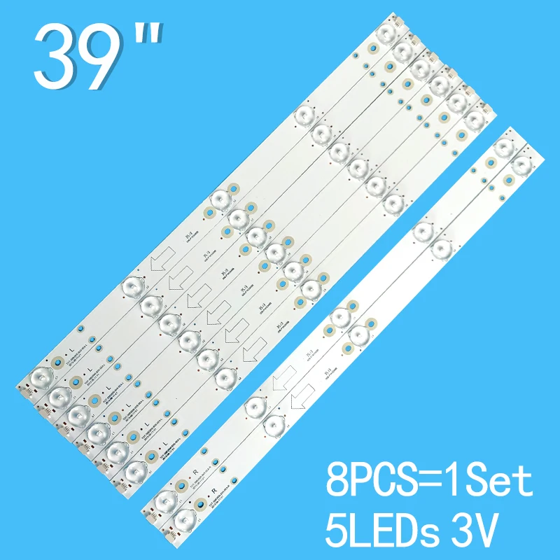 

3V2W Led backlight 418mm for Merlot 39-inch 5-lamp TOT-39B2600-8X5-5EA-R LE39M16 L39B2610 H-LED39V23 39B2600