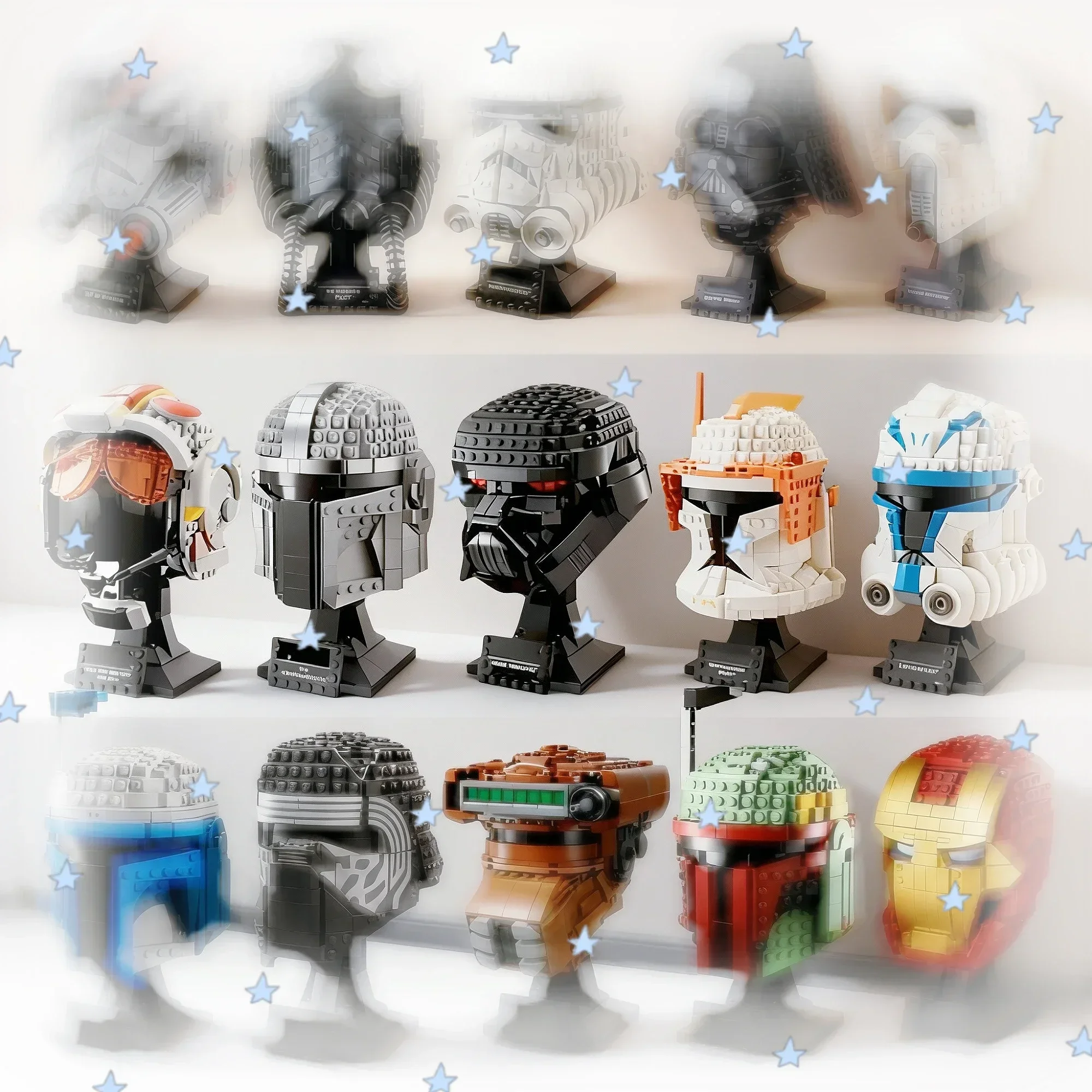 MOC Creative store 2026 NEW  3D  The Mandalorian Darth Vader Luke Skywalker TIE Fighter Building Blocks Bricks Christmas Gifts