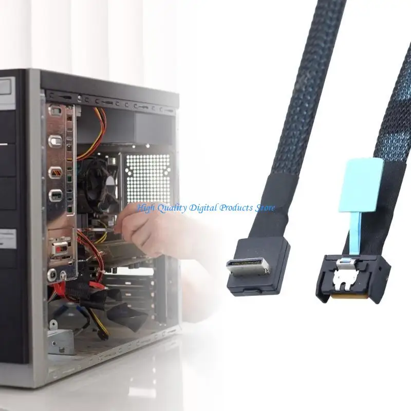 U2JE GEN5 PCIE MCIOS 4I 38P TO OCULINK SFF8611 4I 90DEGREE DATA CABER Использование