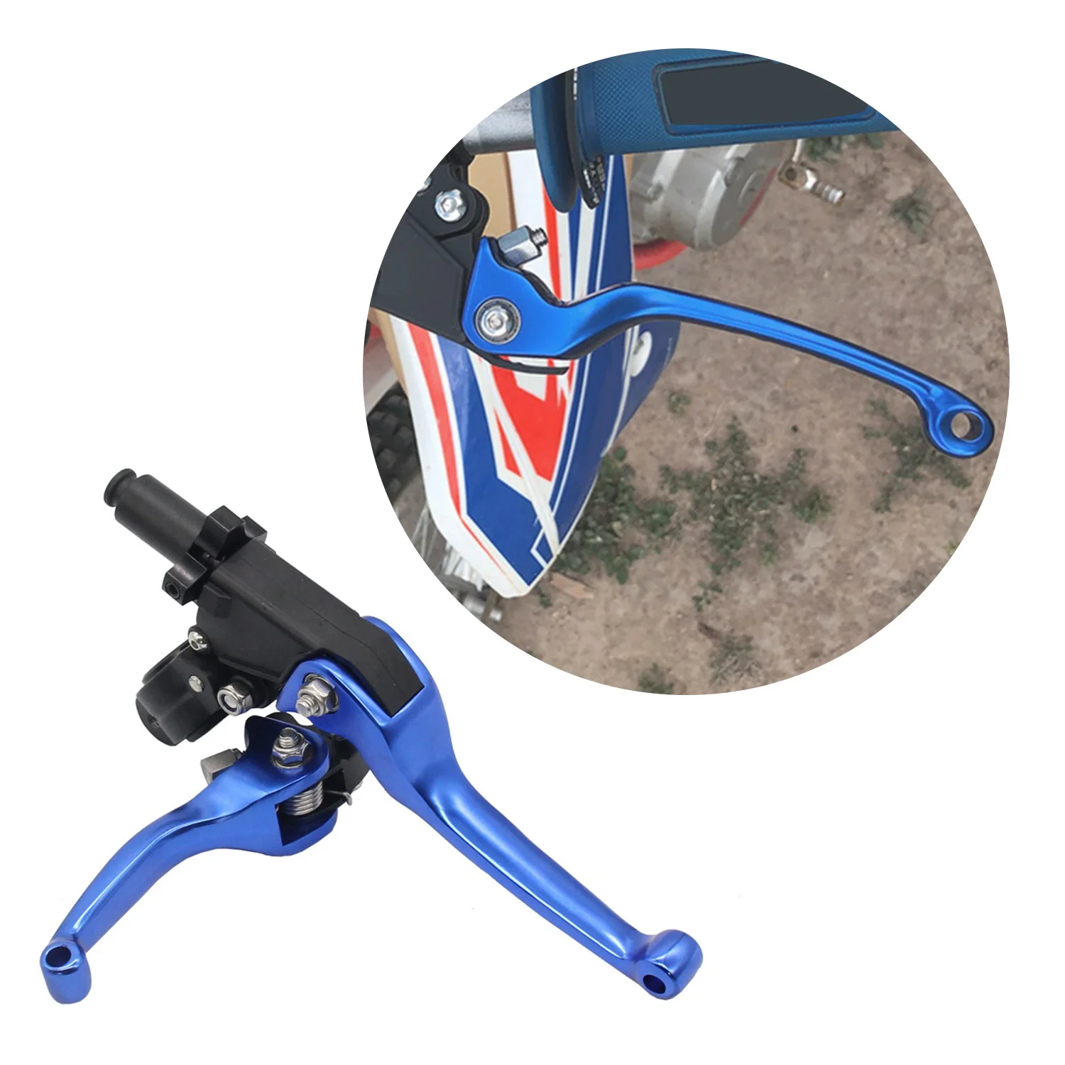 Brake & Clutch Handlebar Lever for Motorcycle Pitbike Dirt KEXC EXCF XCFW SX SXF Universal Clutch Brake Lever Blue