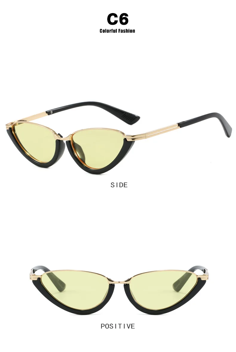 Modische Cat-Eye-Sonnenbrille für Damen und Herren, Retro, beliebt, hochwertige Sonnenbrille, Reise-Sonnenbrille, UV400-Schutz – Detail 11