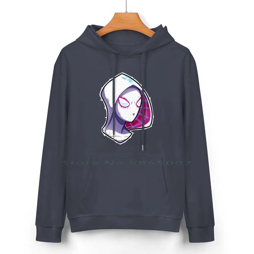 Spidergwen Punk Rocker Pure Cotton Hoodie Sweater 24 Colors Spidergwen Gwen Stacy Peter Parker Spidey Punk Comics Cool