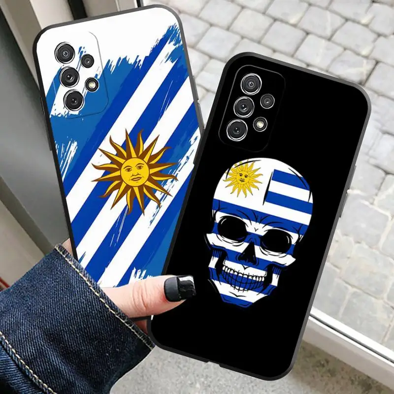 Uruguay National Flag Phone Case For Samsung S20 Fe Lite S21 S30 Ultra S21Fe S10 S9 E Plus Macia Soft Silicone Cover