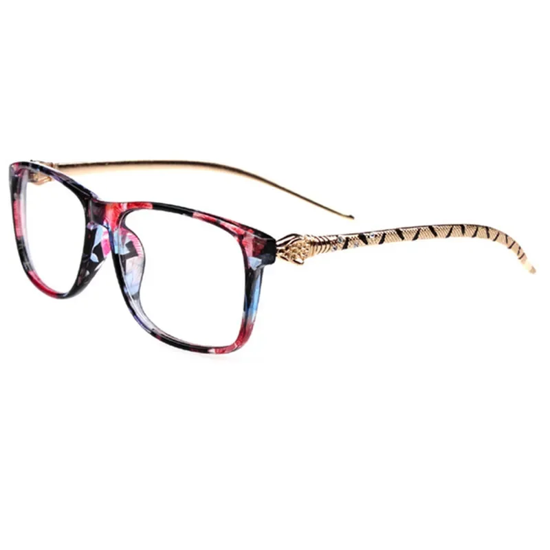 BETSION Women Fashion Luxury Gold Eyeglass Frame Men Unisex Glasses Spectacles Full Rim Rx able