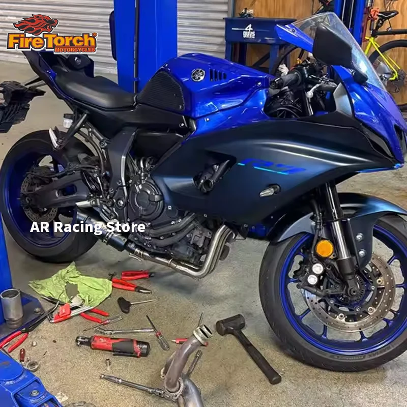 For Yamaha YZF R7 MT 07 FZ07 Tracer 7 GT XSR 700 XTRIBUTE 2014 - 2025 Motorcycle Exhaust System Front Pipe Espace Moto Muffler