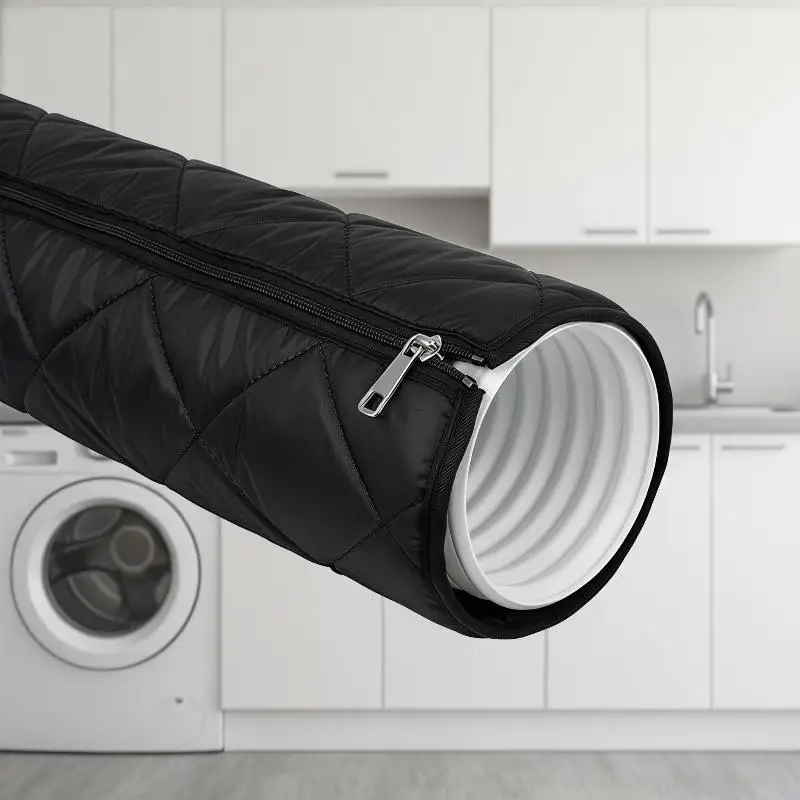 Adjustable Straps Air Conditioner Hose Cover Heat Insulation With 2 Buckle Strap