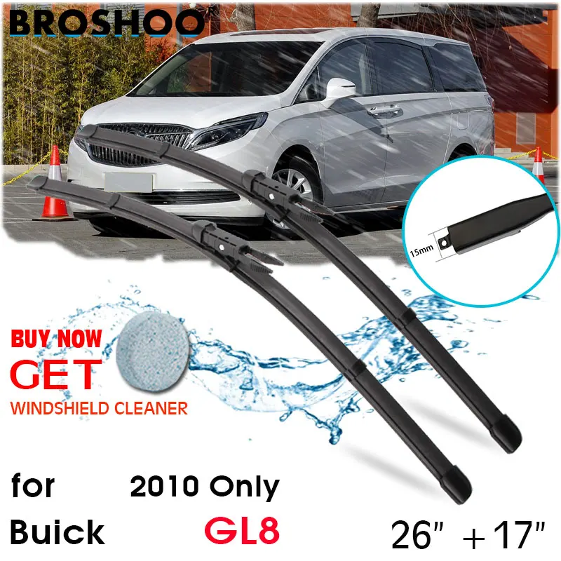 

Car Wiper Blade Front Window Windscreen Windshield Wipers Blades Pinch Accessories for Buick GL8 26"+17" 2010 Only