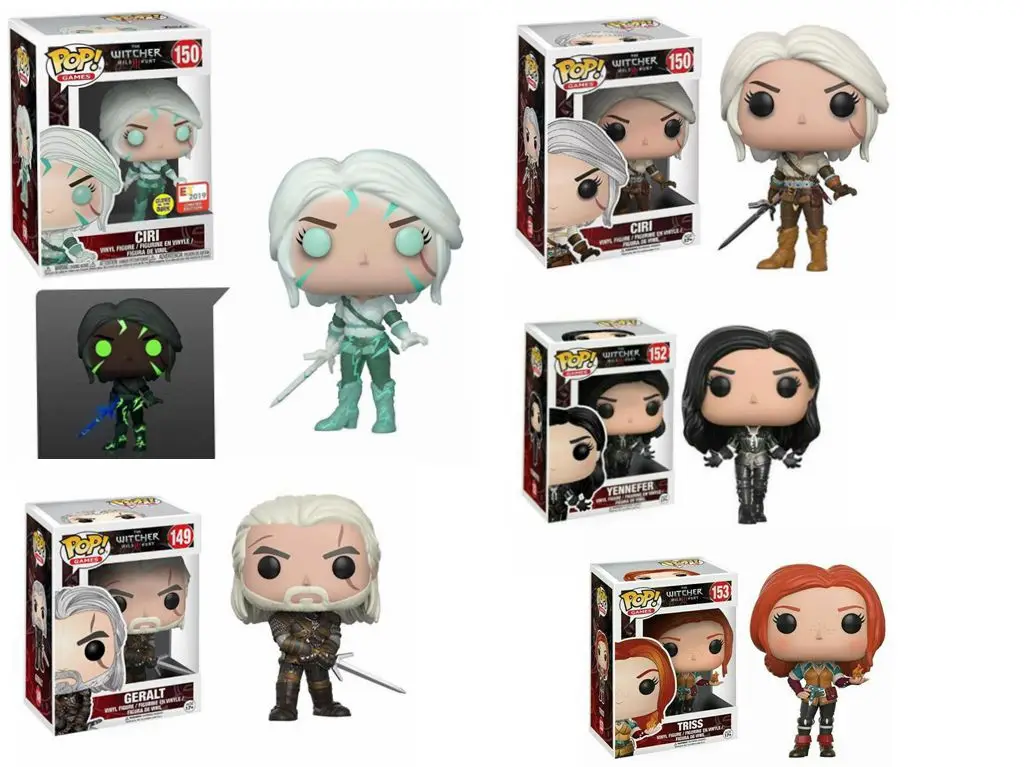 Funko The Witcher 3 - Wild Hunt: #149 CIRI 150# Geralt #151 YENNFER 152# TRISS 153# Action Figure Vinyl Toys with box