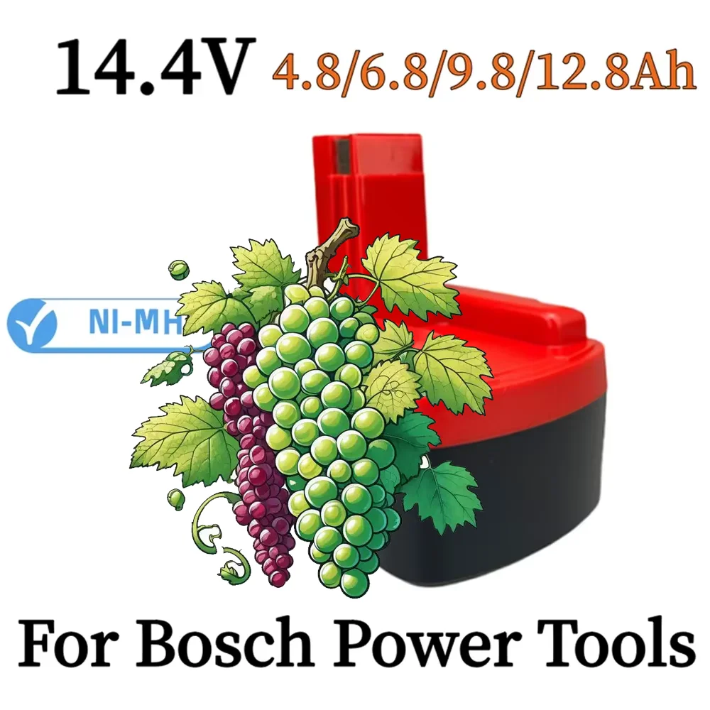 

New 14.4V 9800mAh Rechargeable Battery for Bosch BAT038 BAT040 BAT140 BAT159 BAT041 3660K, 14.4V Battery 12800mAh + Free Shippi