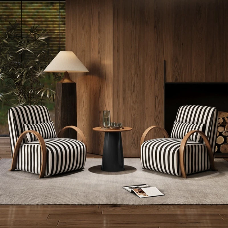 Casual single sofa chair retro homestay hotel negotiation
