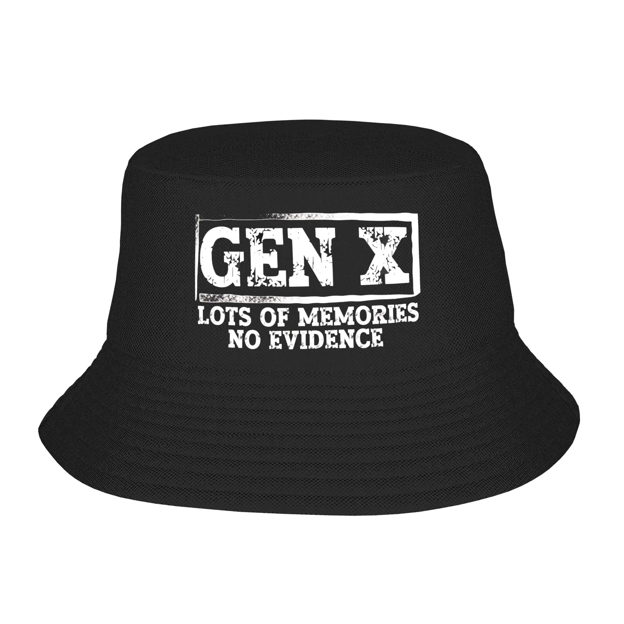 Generation X Bucket Hat  Hawaii Fisherman Caps For Unisex Vintage Fishing Visor Hats Soft Fold Graphic Cap