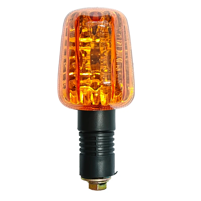 Universal Amber Motorcycle Turn Signals for Haojue Qjmotor GT125 QS125-5 QS125-3A Moto Bulb Indicators Lights