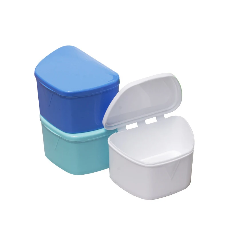 1 Pc Tooth Holder Storage Box Denture Partial Orthodontic Denture Container Box Tooth Holder Dental Denture Box