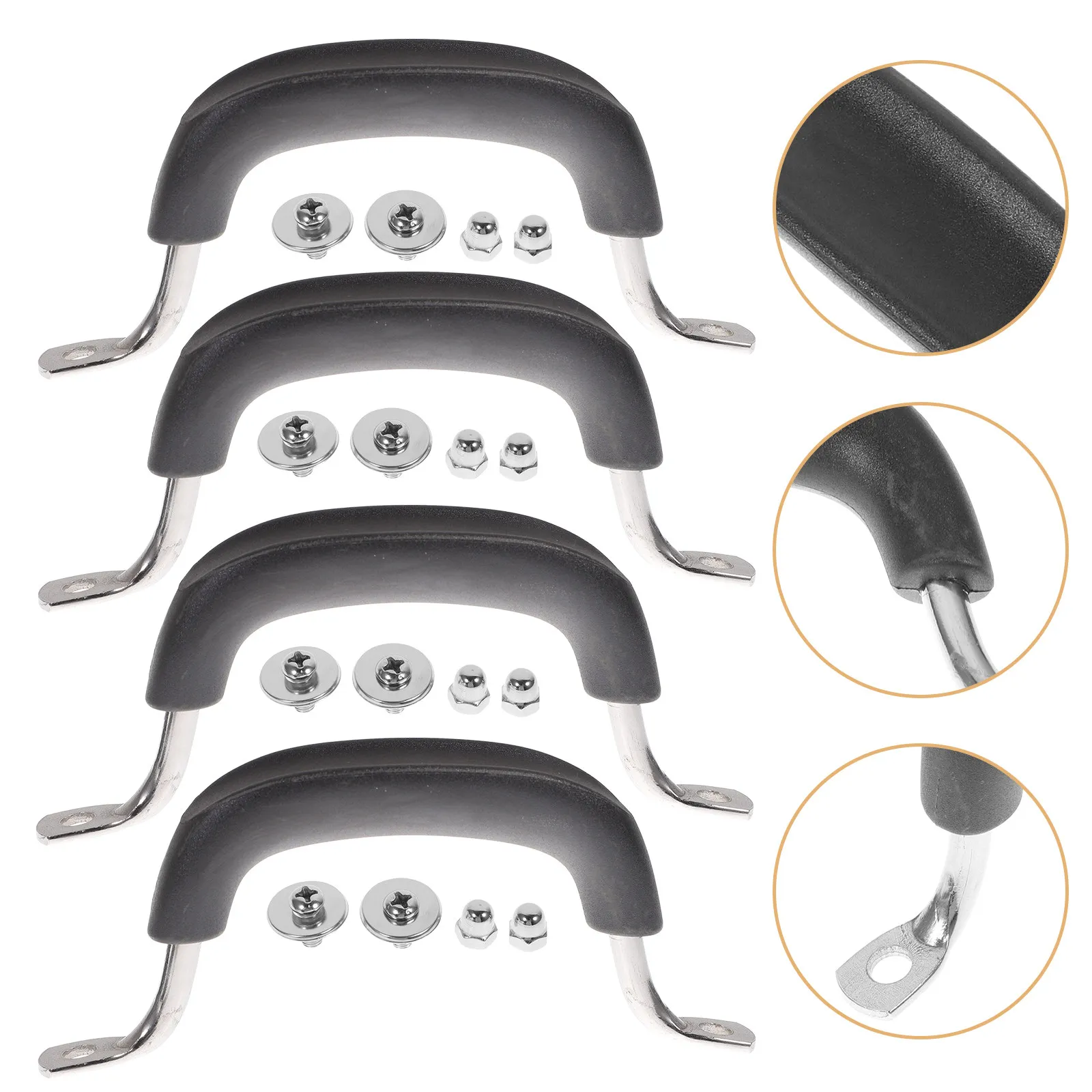 4Pcs Premium Heat-Resistant Pot Lid Grip Handles Replacement for Small Pots Woks Steamers Milk Soup Pots Anti-Scald Insulated