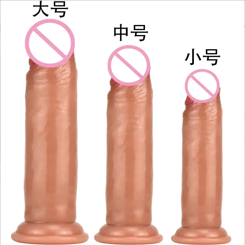 Super Soft Realistic Dildo Silicone Penis Dong with Suction Cup for Women Masturbation Lesbain Anal Sex Toys for Adults S3292