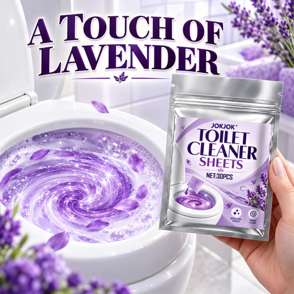 30pcs Floor Cleaner Tablets Water-Soluble Sterilizing Fragrant Bathroom Kitchen Deodorant Dirt Toilet Cleaning Sheet