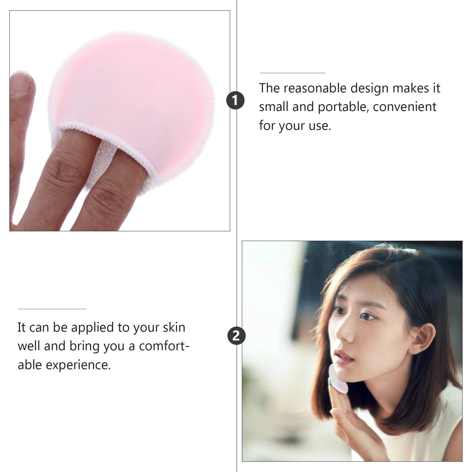 12Pcs Makeup Remover Pads Washable Bamboo Fiber Reusable Face Cleaning Puff Bamboo Fiber Pad Makeup Remover Pad