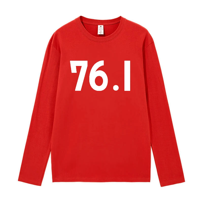 XXS-5XL Power 76.1 Words Printing Cosplay Long Sleeve T Shirts Chainsaw Man Cosplay Anime T Shirt