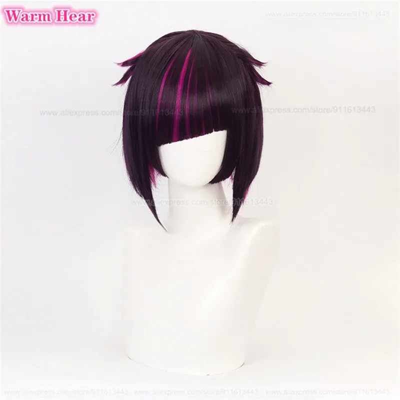 

Vanrouge Аниме Лилия Косплей Черный Фиолетовый Термостойкие Парики из Синтетических Волос + Кепка Для Парика