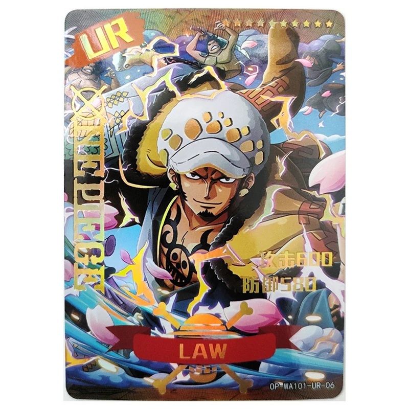 Anime ONE PIECE Rare UR Reflections Flash Card Luffy Roronoa Zoro Linlin Kid Kaidou Toys for boys Collectible Card Birthday Gift