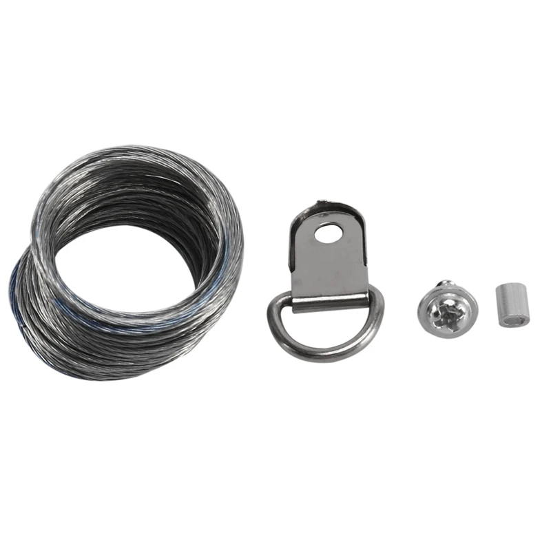 Kit de alambre para colgar imágenes, accesorios para colgar marcos de fotos, con clavos para montaje en pared, 124 piezas