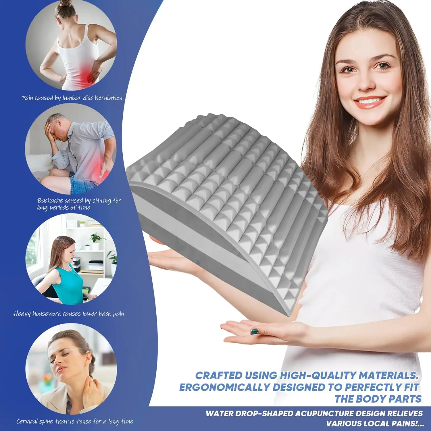 Lumbar Disc Herniation Lumbar Bone Stretching Massager Open Back Soothing Spine Correction Hunchback Exercise Body  Stretching